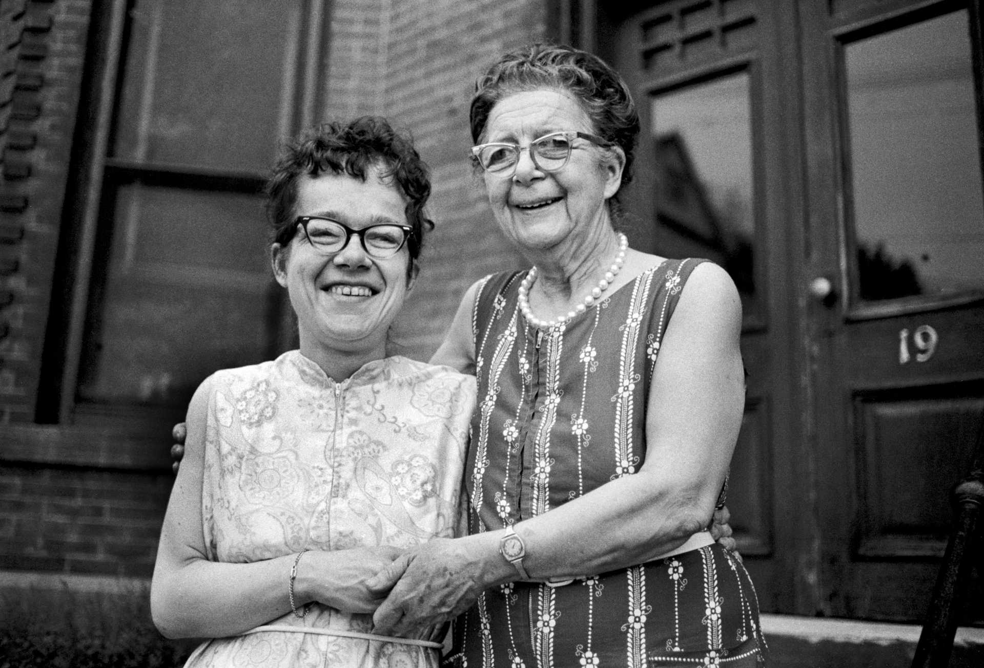 Gertrude Van Lanagan and her mother Myrtle, my neighbors in Danbury. 1979
