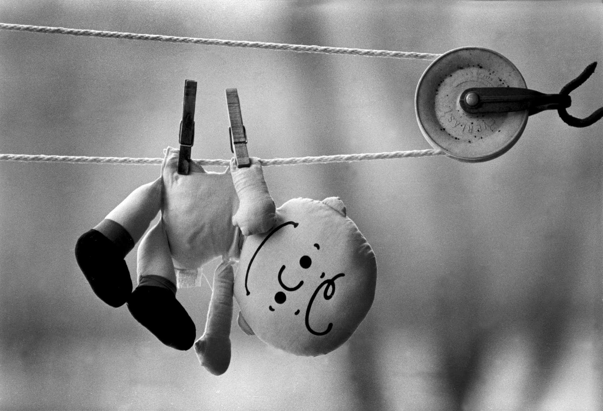 Charlie Brown is hung out to dry. 1980